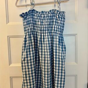 Alter’d State, Blue and White Gingham Dress, sz small